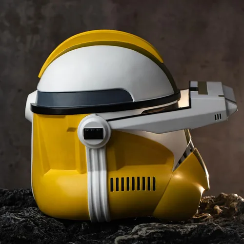 Vista 6 de DressVoguer Commander Bly - Casco de la serie SW para disfraz de Halloween, cosplay, máscara de accesorios coleccionables (casco Commander Bly)