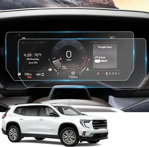 Vista 9 de YEE PIN 2017 2018 2019 GMC Acadia Protector de pantalla de 7 pulgadas