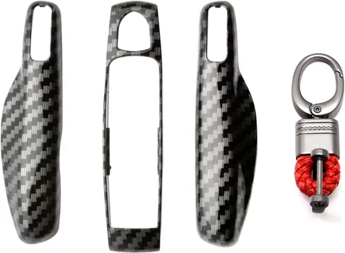 Vista 9 de Xotic Tech - Carcasa rígida de ABS con llavero, compatible con Porsche Cayenne, Panamera, Boxster, Cayman Carrera 918 Spyder Macan, llave