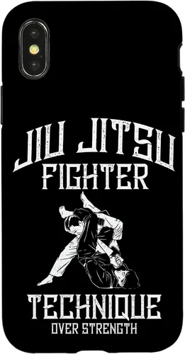 Vista 5 de Martial Arts MMA Fighter Technique Over Strenght Jiu Jitsu Case for iPhone 16