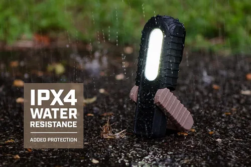 Vista 5 de Spec Ops Tools - Luz de trabajo LED recargable para construcción y uso en el lugar de trabajo, base impermeable y magnética con gancho y 3 modos