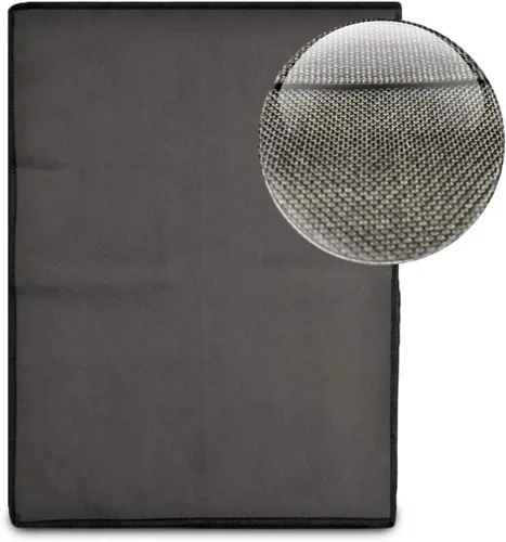 Vista 2 de kwmobile Cubierta antipolvo compatible con HP Envy 4525 - Funda de impresora - Funda protectora de tela - Gris oscuro