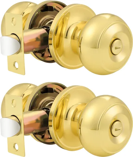 Vista 22 de Probrico 609-ORB-BK - Perilla para puerta de baño, interior, sin llave, color bronce aceitado. Bronce frotado con aceite