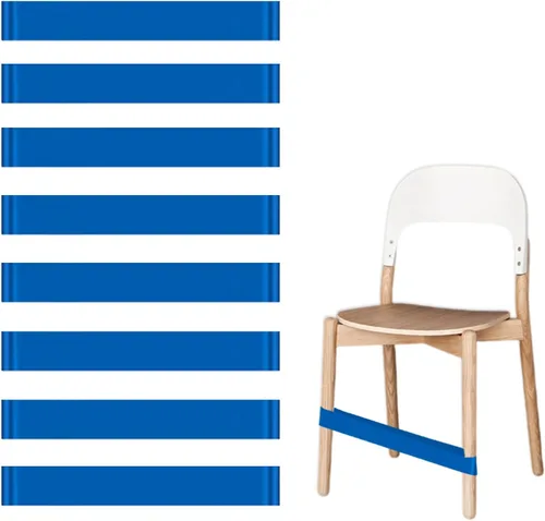 Vista 9 de Bandas de silla para niños con pies inquietos, paquete de 8, negro, material PTE, sensor de TDAH, aula y hogar