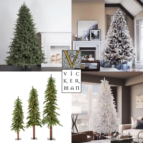 Vista 6 de Vickerman Pino blanco salem con 217 puntas