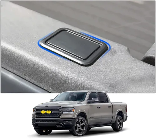Vista 3 de CDEFG Fundas de bolsillo de estaca para riel de cama para RAM 1500 2019 2020 2021 Pickup Truck Bed Rail Stake Hole Caps Stake Pocket Plugs, 2