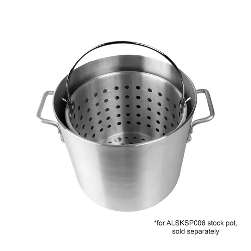Vista 4 de Thunder Group ALSKBK006 - Cesta de vapor para 32 cuartos de galón ALSKSP006 perforada