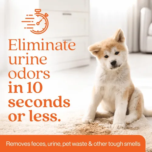 Vista 5 de Eliminador de olores de naranja Desodorizante de olores para mascotas para olores fuertes Limpiador de manchas enzimáticas para gatos, perros