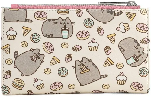 Vista 3 de Loungefly Pusheen The Cat Snacks - Cartera de piel sintética con estampado completo, Multi