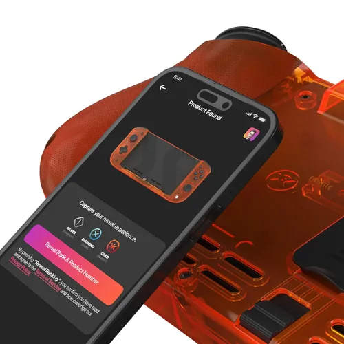 Vista 6 de CRKD Nitro Deck Crystal Collection with Carry Case - Professional Handheld Deck with Zero Stick Drift for Nintendo Switch and Switch OLED