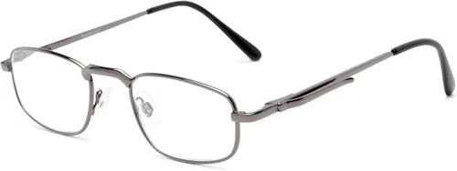 Vista 7 de Readers Readers.com Gafas de lectura: The Anderson, estilo rectángulo de metal para hombre y mujer Oro