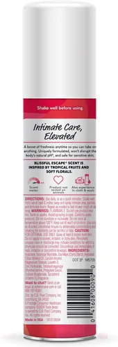 Vista 10 de Summer's Eve Spray femenino refrescante diario, Blissful Escape, 2 onzas Spray corporal diario sin talco para mujeres, cuidado femenino que