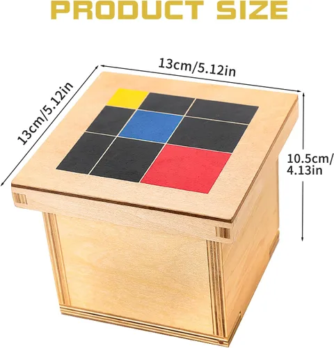 Vista 2 de Materiales de matemáticas Montessori para juguetes de herramientas de aprendizaje temprano preescolar (cubo trinomial)
