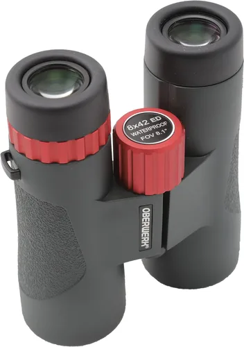 Vista 3 de Oberwerk Binoculares Sport ED 8x42 – Prismáticos profesionales para adultos/senderismo y exteriores/observación de aves de nivel avanzado/armadura
