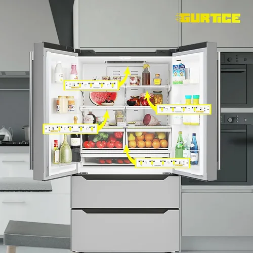 Vista 3 de Paquete de 3 tableros de luz LED WR55X26671 PS11767930 AP6035586 compatible con refrigerador GE Reemplazar 4468532 EAP11767930 LED3344588