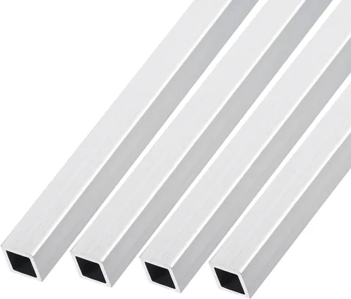Vista 9 de METALLIXITY Tubo cuadrado de aluminio (0.236 in x 0.236 in x 0.039 in x 7.874 in), 4 piezas, tubo de aluminio 6063 - para muebles del hogar