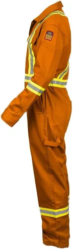 Vista 24 de Overol de alta visibilidad resistente al fuego (FR) 88 % algodón 12 % nailon