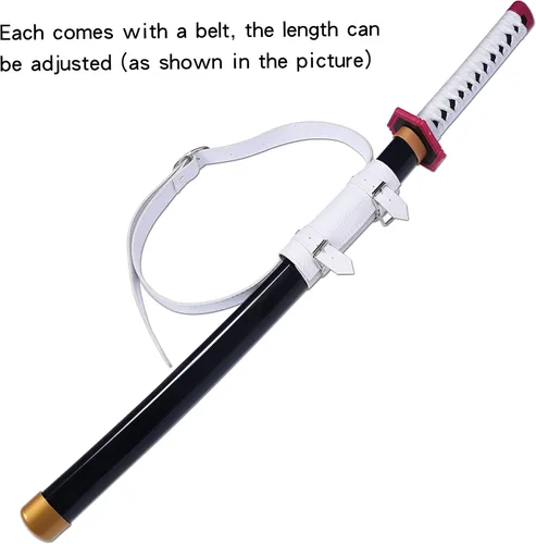 Vista 39 de ziqing Espada para cosplay de Demon Slayer hecha a mano, Katana de 31 pulgadas con múltiples estilos para elegir
