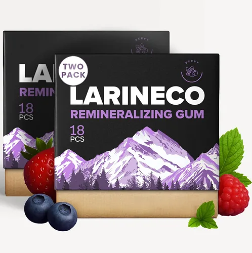 Vista 15 de Larineco - Goma de mascar remineralizante con nanohidroxiapatita y xilitol - Goma de xilitol sin azúcar, sin plástico, sin colorantes, sin