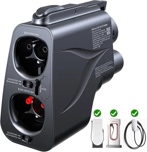 Vista 11 de Raylix Adaptador Tesla a J1772 (Máximo 80 A, 250 V) [para Vehículos Eléctricos J1772] Adaptador de Cargador Tesla, Adaptador NACS a J1772 Compatible