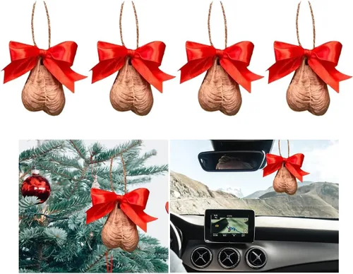 Vista 9 de Paquete de 16 adornos para llaves de «Our First Christmas in Our New Home», juego de adornos para árbol de Navidad, decoración colgante de árbol