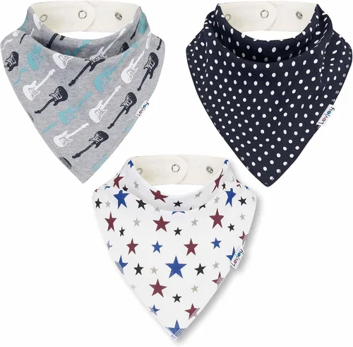 Vista 15 de Lovjoy Baberos tipo bandana grandes – Baberos para necesidades especiales – Para niños mayores, jóvenes y adultos – Práctico, absorbente y elegante