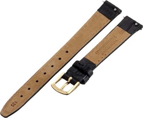 Vista 2 de Hadley-Roma Women's Alligator Grain Leather WatchStrap Negro