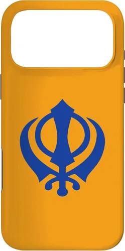 Vista 22 de Khanda Sikh Symbol Chakkar Kirpans Chakra Sikhism - Carcasa para iPhone 17