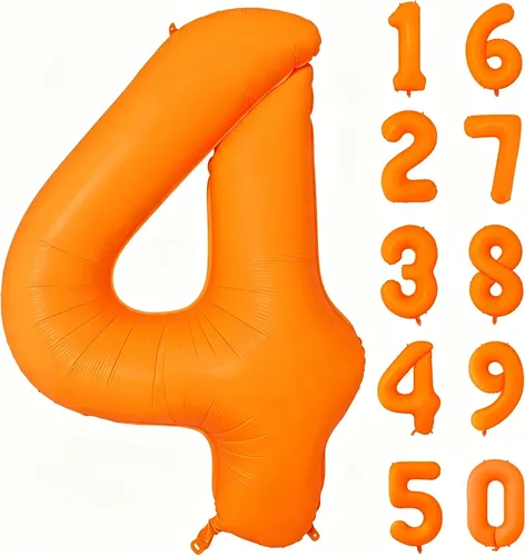 Vista 81 de Globos gigantes de helio de aluminio de 40 pulgadas, color negro, globos digitales grandes del número 0 para decoración de fiesta de cumpleaños