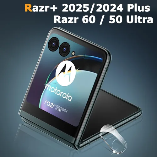 Vista 5 de Paquete de 2+2 protectores de pantalla para Motorola Moto Razr 2025