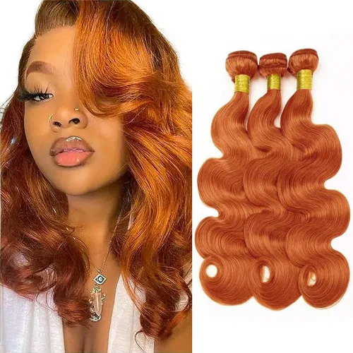 Vista 178 de Color 30 paquetes de cabello humano marrón onda del cuerpo paquetes 8 10 12 pulgadas brasileño virgen Remy extensiones de cabello humano doble trama