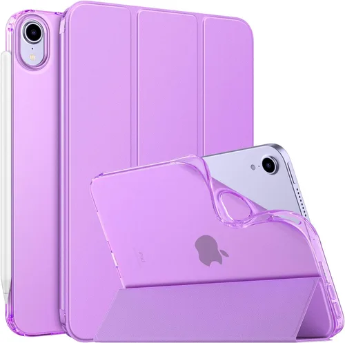 Vista 36 de MoKo Funda para el nuevo iPad mini 7 (A17 Pro) 2024, Funda para iPad mini de 6ª generación 2021 (21,08 cm), Funda para iPad mini 6, Funda trasera
