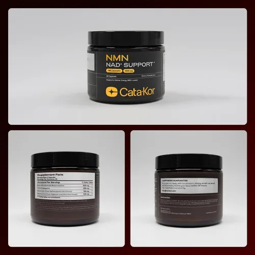 Vista 9 de Cata-Kor Suplemento NMN - Suplemento NAD 4 en 1 con quercetina TMG Resveratrol - Alternativa NMNH - Apoya la energía celular y el nivel de NAD+