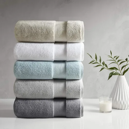 Vista 5 de Madison Park Signature Splendor - Juego de toallas de baño de lujo 100% algodón, suave, felpa de 1000 GSM, pesadas, calidad de hotel, cero torsión