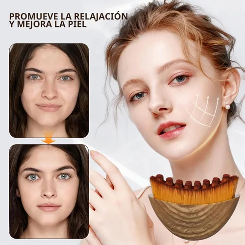 Vista 4 de Paquete de 3 cepillos faciales de contorno linfático