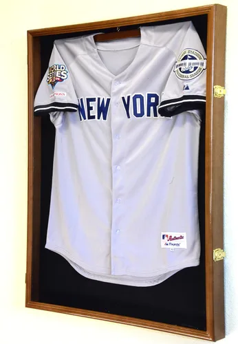 Vista 10 de XL Jersey Vitrina 98% Protección UV - Fútbol/Hockey/Béisbol/Baloncesto/Fútbol Shadowbox Montaje en Pared