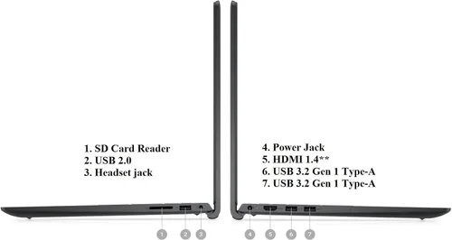 Vista 3 de Laptop Dell Inspiron 15 Business 2024, pantalla FHD de 15.6 pulgadas, AMD Ryzen 5 5500U (6 núcleos), 16 GB de RAM, 512 GB SSD, gráficos AMD Radeon