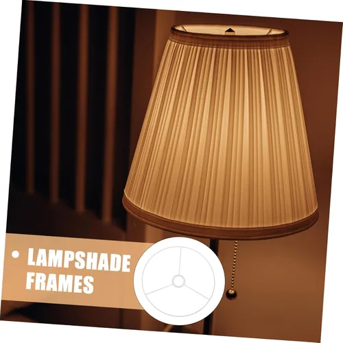 Vista 7 de LABRIMP Elegante marco de pantalla redonda adecuado para lámpara colgante de lámpara blanca