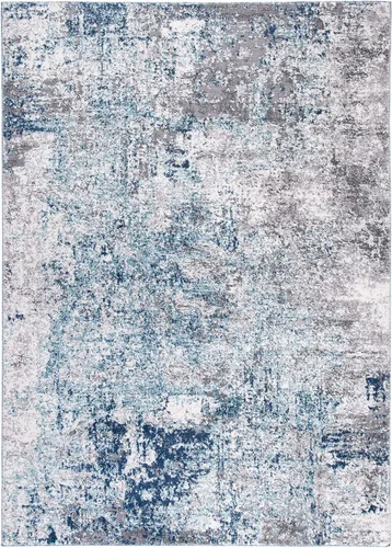 Vista 21 de SAFAVIEH Aston Collection - Alfombra decorativa, 2 x 4 pies, marfil y gris, diseño abstracto moderno, no desprende pelusa y de fácil cuidado, ideal