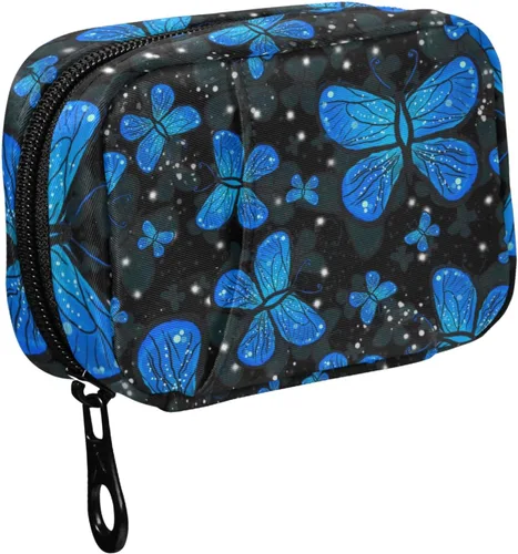 Vista 17 de Fustylead Organizador estético de píldoras de hongos rojos Amanita, bolsa de viaje, pequeño estuche portátil para píldoras para vitaminas y aceite