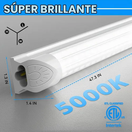 Vista 6 de SHOPLED Luz LED para tienda de 4 pies, 50 W 5000 K luz blanca diurna
