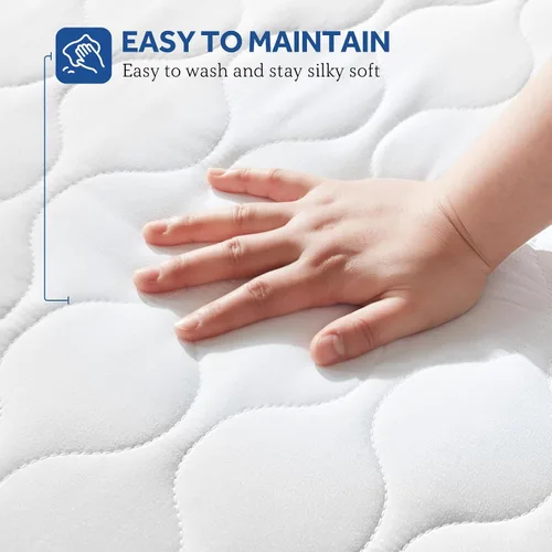 Vista 7 de Sealy Protector de colchón térmico tamaño individual, calentador de cama eléctrico acolchado de lujo con 10 ajustes de calor y apagado automático