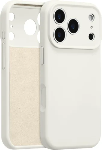 Vista 106 de Funda de silicona para iPhone Air, con [protección completa de la cámara] [forro de microfibra suave antiarañazos], funda de silicona líquida ultra