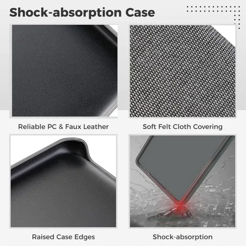 Vista 3 de Funda de absorción de golpes para Motorola G Pure con protector de pantalla de vidrio templado, protección completa para Moto G Pure Drop Funda