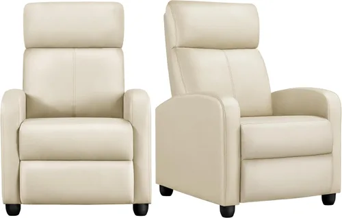 Vista 16 de Yaheetech Silla reclinable de pana con pushback de 2 asientos, silla de sala de estar con cojín de asiento grueso y respaldo, silla reclinable