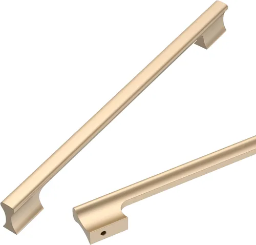 Vista 15 de Asidrama - Paquete de 10 manijas de gabinete de cocina color oro cepillado de 3 pulgadas (76mm), accesorios dorados para gabinetes de cocina