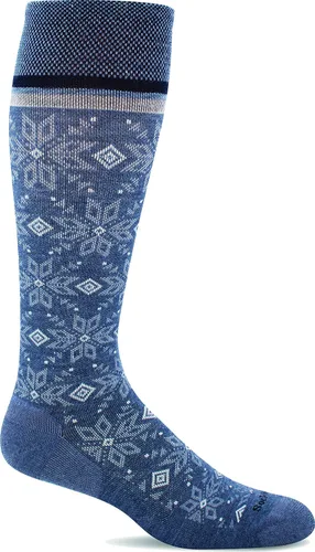Vista 4 de Sockwell Calcetín de compresión graduada moderada para mujer Winterland Negro