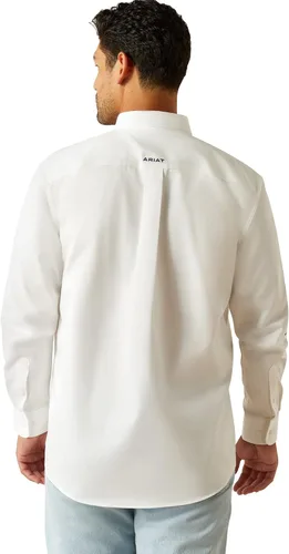 Vista 82 de Ariat Camisa de sarga con logotipo del equipo para hombre