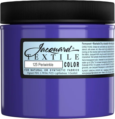 Vista 26 de Jacquard Pintura Textil 8 Oz Negro