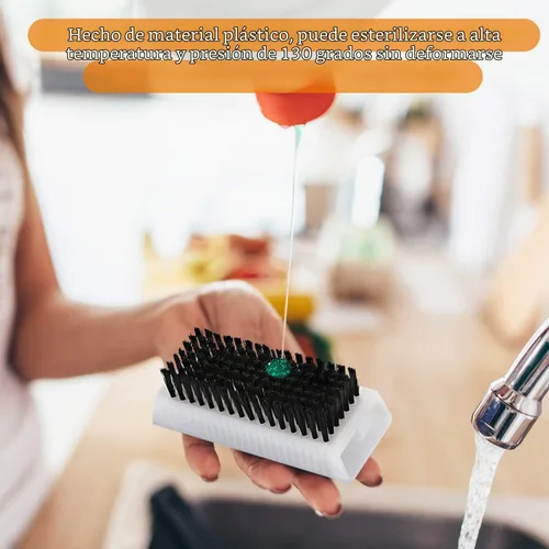 Vista 3 de BOAO 5 unidades de cepillos de limpieza de manos para limpieza de uñas, suaves, no desechables, cepillos de plástico para limpiar las manos